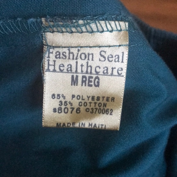 Women’s Teal Uniform Scrub Bottoms - Picture 3 of 3